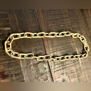 Elegant Chunky Gold Chain Necklace; 18in; New